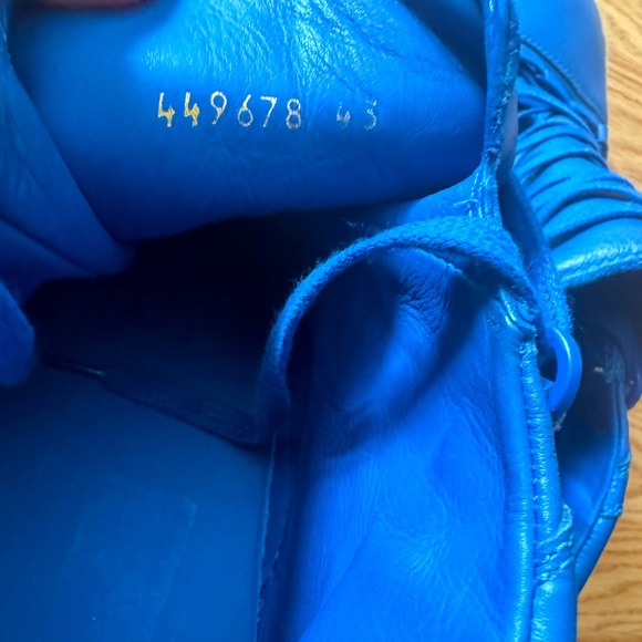 Balenciaga Other - Balenciaga Arena High Blue Leather Sneakers